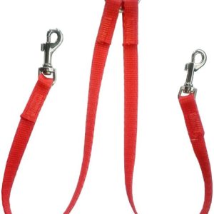 Chaba dwójnik do smyczy czerwony 12mm/40cm PCHB720 - 1 zdjęcie