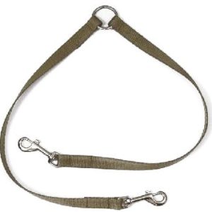 Chaba dwójnik do smyczy khaki 16mm/50cm PCHB724 - 1 zdjęcie