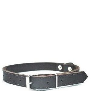 Chaba Obroża skórzana 12mm/35cm brąz - 1 zdjęcie