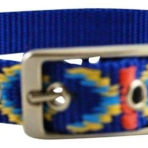 Chaba Obroża taśma ozdobna niebieska 16mm/45cm PCHB841 - 1 zdjęcie