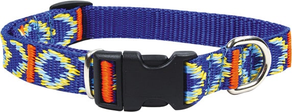 Chaba Obroża taśma regulowana ozdobna niebieska 10mm/30cm PCHB860 - 1 zdjęcie