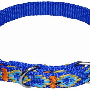 Chaba Obroża taśmowa ozdobna kolor niebieski 16mm 40cm - 1 zdjęcie