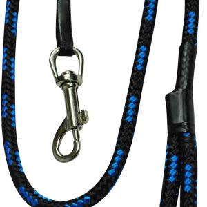 Chaba Smycz linka czarno niebieska 10mm/120cm PCHBB17 - 1 zdjęcie