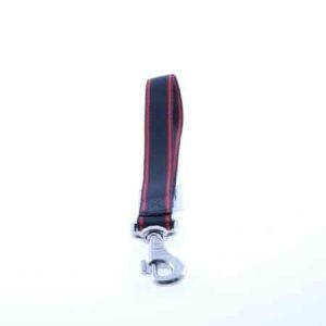 Chaba smycz rączka dla psów 40 cm/25mm czarno-czer - 1 zdjęcie