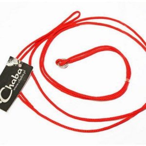 Chaba Smycz ringówka - 2,5mm czerwona - 1 zdjęcie