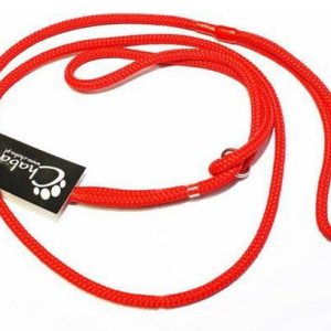 Chaba Smycz ringówka - 8mm czerwona - 1 zdjęcie