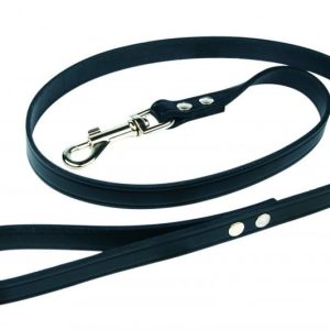 Chaba Smycz skórzana kolor czarny 10mm 130cm - 1 zdjęcie