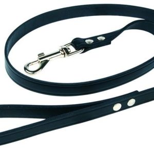 Chaba Smycz skórzana kolor czarny 20mm 130cm - 1 zdjęcie