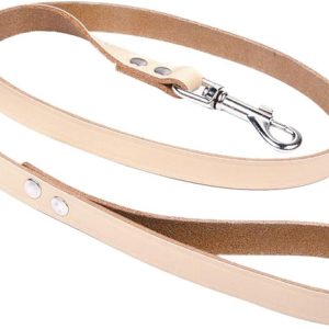 Chaba Smycz skórzana natura 10mm/120cm PCHBB62 - 1 zdjęcie