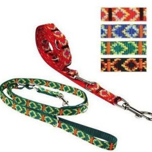 Chaba Smycz taśma regulowana ozdobna - 25mm x 130/270cm zielona - 1 zdjęcie