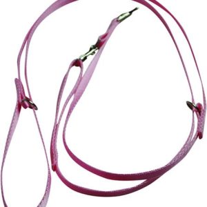 Chaba Smycz taśma regulowana różowa 10mm/260cm PCHBD37 - 1 zdjęcie