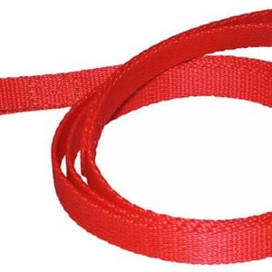 Chaba Smycz taśmowa kolor czerwony 12mm 130cm - 1 zdjęcie