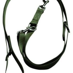 Chaba Smycz taśmowa regulowana kolor khaki 25mm 260cm - 1 zdjęcie