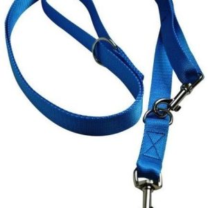 Chaba Smycz taśmowa regulowana kolor niebieski 10mm 260cm - 1 zdjęcie