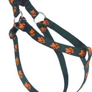 Chaba Szelki regulowane łapki zielono pomarańczowe [rozmiar 4] 20mm/70cm PCHBE76 - 1 zdjęcie