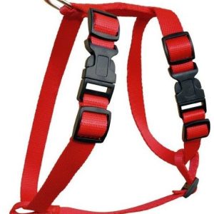 Chaba Szelki regulowane okrągłe kolor czerwony 16mm/50cm - 1 zdjęcie