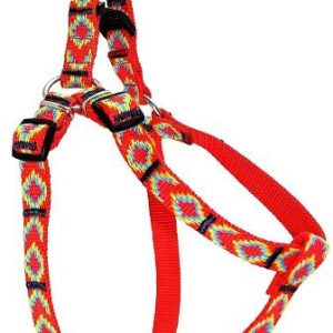 Chaba Szelki regulowane ozdobne czerwone [rozmiar 8] 25mm/110cm PCHBF59 - 1 zdjęcie