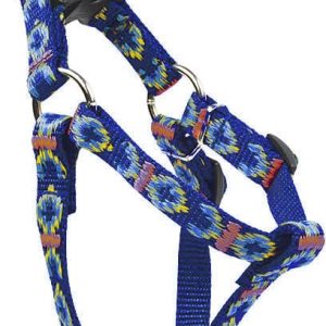 Chaba Szelki taśmowe regulowane ozdobne kolor niebieski 16mm/50cm - 1 zdjęcie