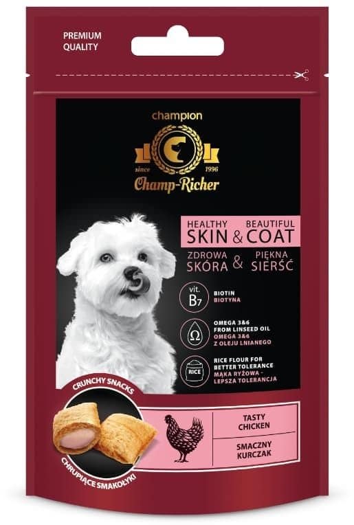 Champ-Richer Skóra i Sierść Przysmaki dla Psa : Smak - Kurczak - 1 zdjęcie