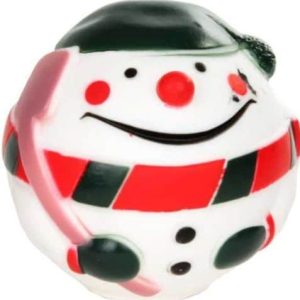 Chico Zabawka świąteczna dla psa - Piłka bałwan 8cm - 1 zdjęcie