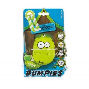 COOCKOO Coockoo zabawka Bumpies z liną jabłko 7-16kg [rozmiar M] 8,5 x 6,8 x 5,8cm PCOO030 - 1 zdjęcie