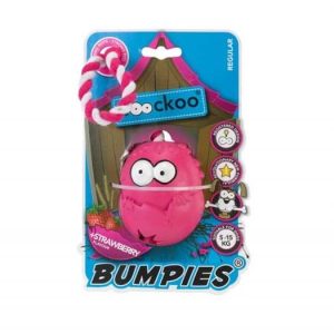 COOCKOO Coockoo zabawka Bumpies z liną truskawka 7-16kg [rozmiar M] 8,5 x 6,8 x 5,8cm PCOO026 - 1 zdjęcie