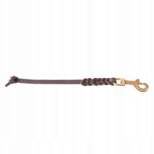 Dingo Gear K9 Smycz Pojedyncza Skóra DŁ.30CM Brąz - 1 zdjęcie