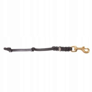 Dingo Gear K9 Smycz Skóra Dwa Węzły DŁ30CM - 1 zdjęcie