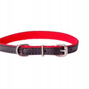 Dingo Obroża Dla Psa Basic 1,6 x 45 CM Czar-czerw - 1 zdjęcie