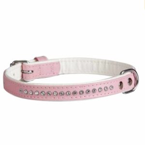 Dingo Obroża Ozdobna Dla Psa Glamour 1,4x35 Róż - 1 zdjęcie