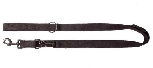 Dingo Smycz taśma przedłużana z taśmy bawełnianej 2cm/120-220cm czarna - 2 zdjęcie