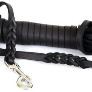 Dingo Smycz treningowa ze skóry 1,2cm x 10m 11244 - 1 zdjęcie