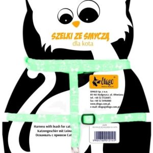 Dingo Szelki+smycz Dla Kota Fun Cat Miętowe - 1 zdjęcie