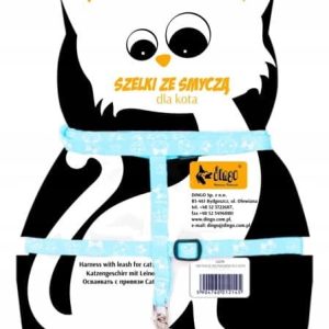 Dingo Szelki+smycz Dla Kota Fun Cat Niebieskie - 1 zdjęcie