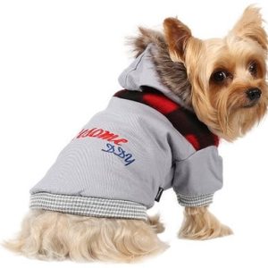 Doggy Dolly DOGGY DOLLY Kurtka Awesome z kapturem szara M 28-30 cm/41-43 cm DARMOWA DOSTAWA OD 95 ZŁ! - 1 zdjęcie