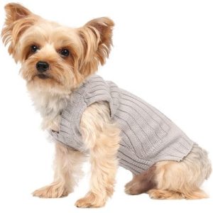 Doggy Dolly DOGGY DOLLY Sweter klasyczny szary S 23-25 36-38 DARMOWA DOSTAWA OD 95 ZŁ! - 1 zdjęcie