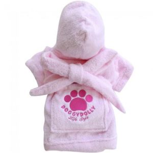 Doggy Dolly DOGGY DOLLY Szlafrok z łapą różowy S 23-25 cm/36-38 cm DARMOWA DOSTAWA OD 95 ZŁ! - 1 zdjęcie