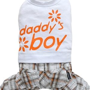 Doggydolly Doggy Dolly C230 kombinezon dla psów Daddys Boy, biały - 1 zdjęcie