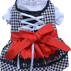 Doggydolly Doggy Dolly dl001 Dirndl psy, czarna w kratkę - 1 zdjęcie