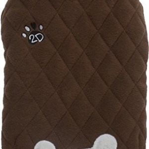 Doggydolly Doggy Dolly w349 ogólnego użytku, bez rękawów kurtka zimowa dla psa/płaszcz zimowy z kości i haftem Łapa 2d, wyjątkowo wygodne, brązowy W349 - 1 zdjęcie