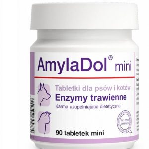 Dolfos AmylaDol mini dla psów i kotów wspomaga trawienie 90 tab - 1 zdjęcie