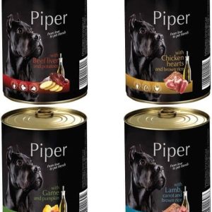 Dolina Noteci Piper Dla Psa : Opakowanie - 400 g, Smak - Serca kurczaka i brązowy ryż - 1 zdjęcie