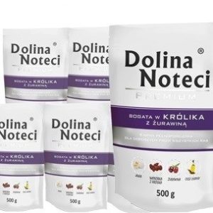 Dolina Noteci Premium Bogata W Królika Z Żurawiną 500 g x 10 sztuk - 1 zdjęcie