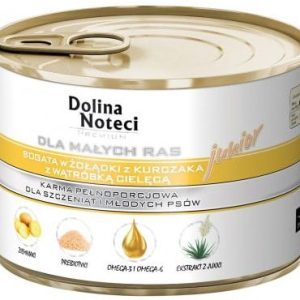 Dolina Noteci Premium Junior małe rasy żołądki kurczaka i wątróbka cielęca 400 g - 1 zdjęcie