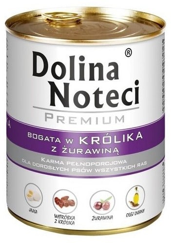 DOLINA NOTECI Premium Królik z Żurawiną 800 g - 1 zdjęcie