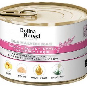 Dolina Noteci Premium Pies Mały Junior serca indyka i wątróbka z gęsi 185g - 1 zdjęcie