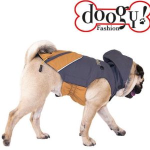 Doogy Doogy 2in1 Tampa - funkcjonalna kurtka wiatrówka, grafitowo-brzoskwiniowa DOG-N4102 - 1 zdjęcie