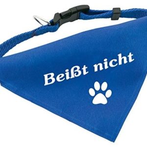 dr Seidla dla psa z chustą trójkątną, regulowana długość 32-55 cm, z poliestru, niebieski 1541 - 1 zdjęcie