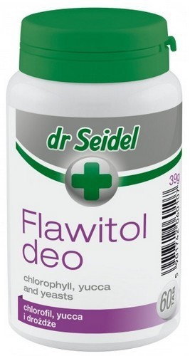 Dr Seidla Flawitol Deo z chlorofilem i Yucca Schidigera 60 Tabletki 7257 - 1 zdjęcie