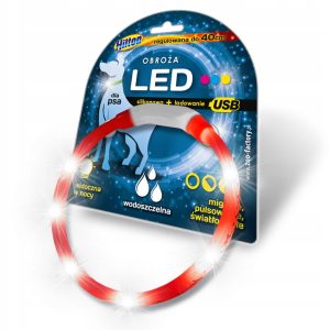 dr Seidla silikonowa Led z Usb 1,4x0,8x40cm czerwona - 1 zdjęcie